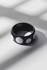 Polka Dot Chunky Bangle Bracelet