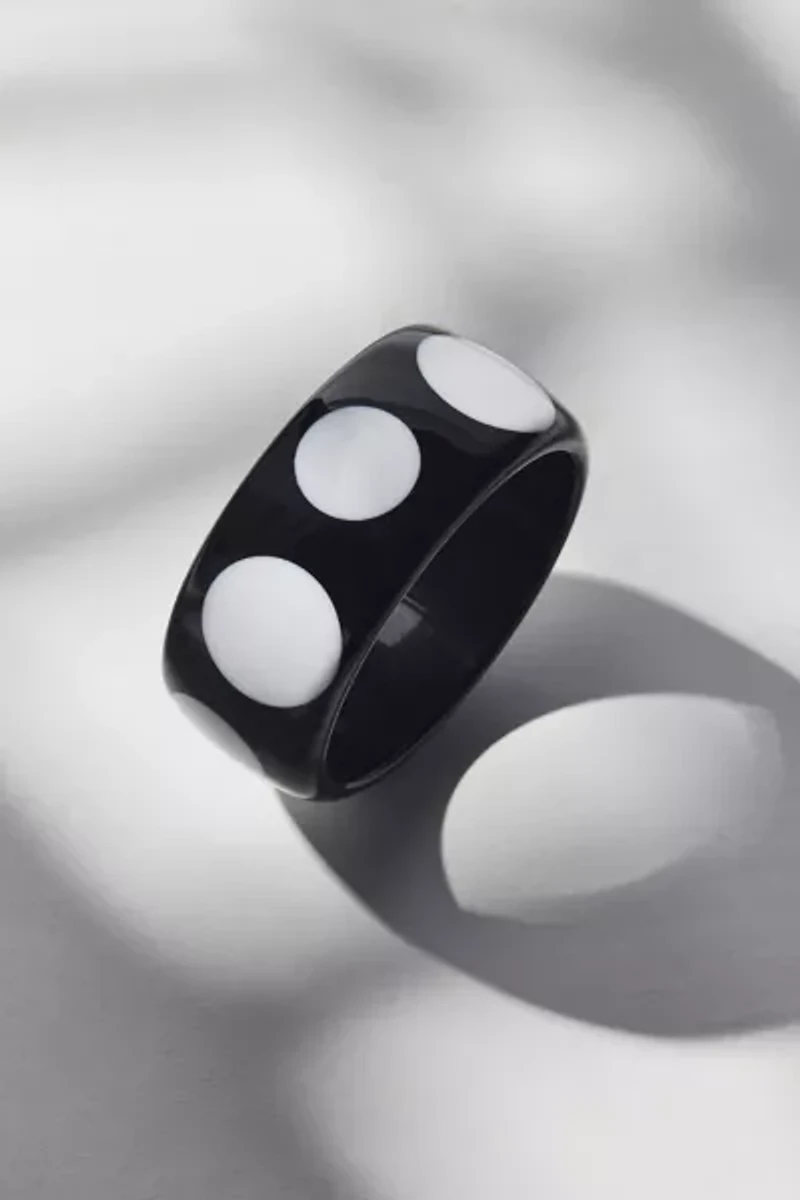 Polka Dot Chunky Bangle Bracelet