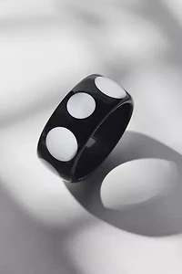 Polka Dot Chunky Bangle Bracelet