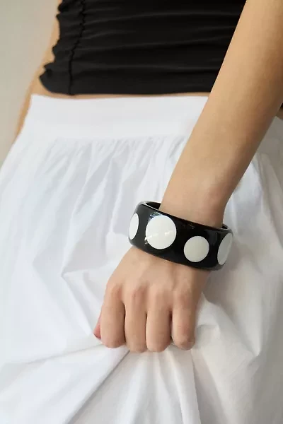 Polka Dot Chunky Bangle Bracelet