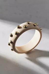 Studded Acrylic Bangle Bracelet