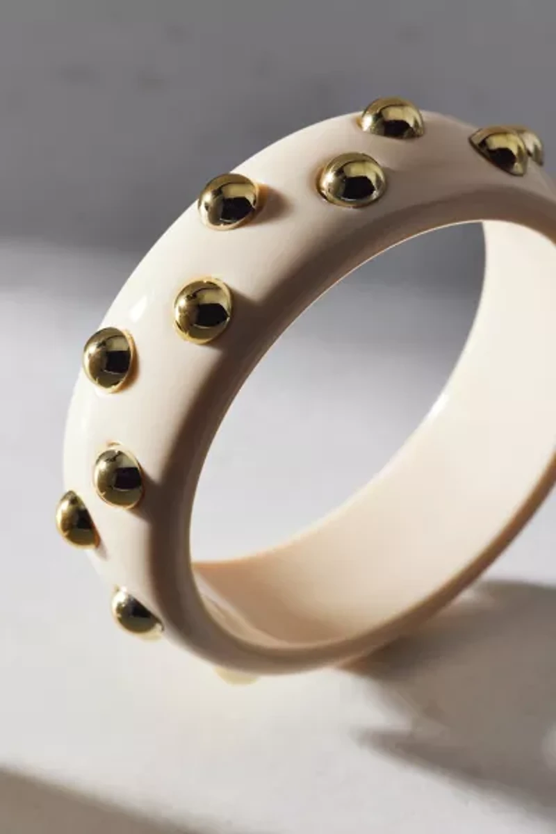 Studded Acrylic Bangle Bracelet