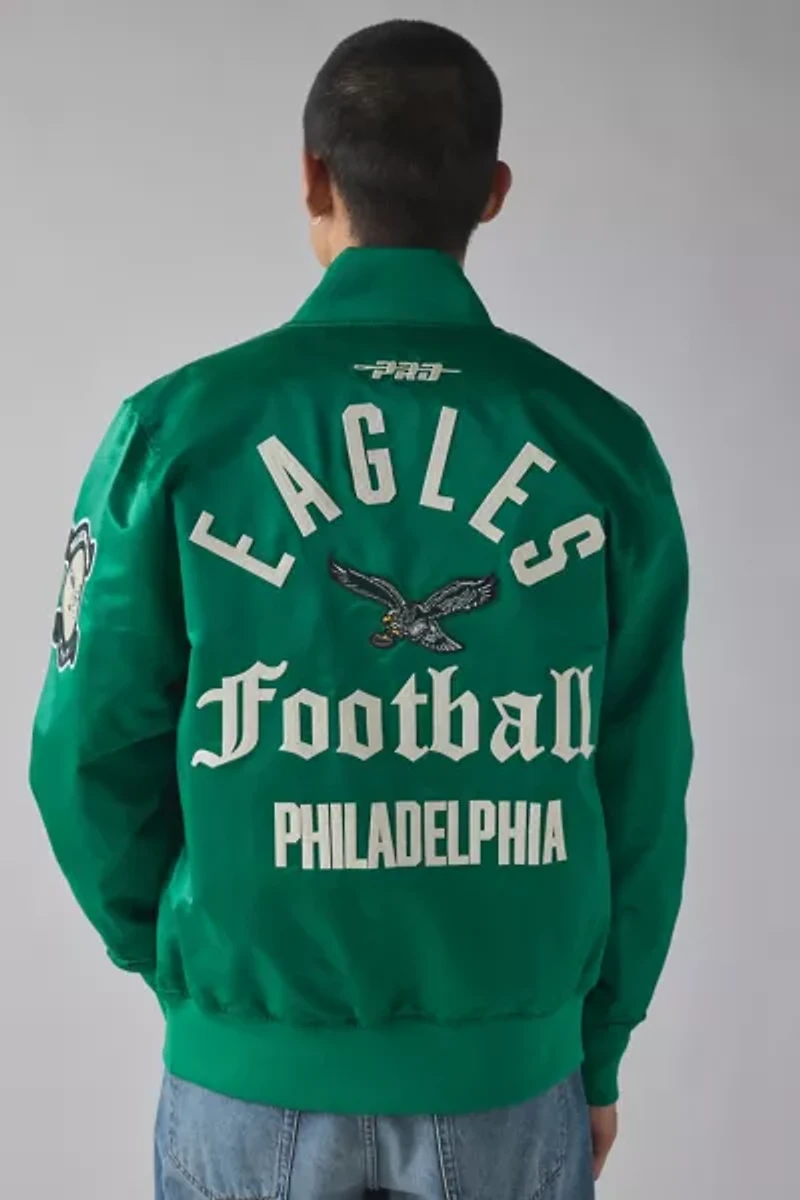 Pro Standard NFL Philadelphia Eagles Satin Bomber Jacket
