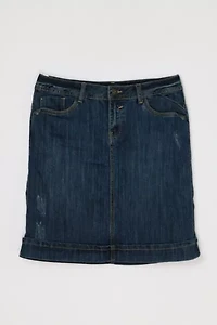Vintage Y2k Studded Dark Wash Denim Mini Skirt