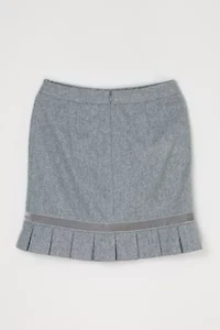 Vintage Y2k Pleated Mini Skirt with Velvet Bow