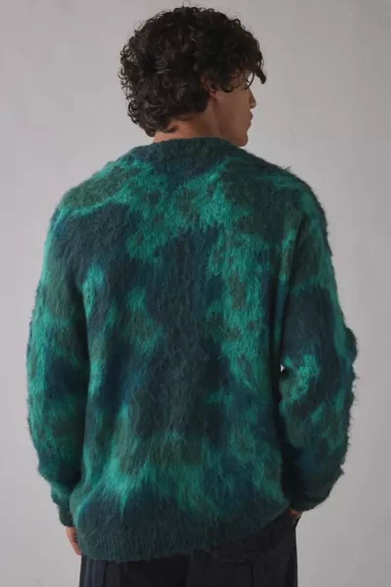 Manastash Blurry Jacquard Fuzzy Cardigan
