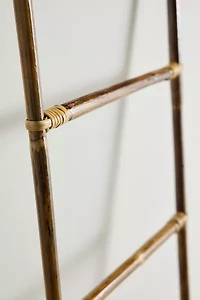 Sonny Arched Bamboo Blanket Ladder