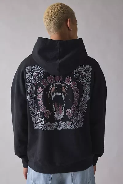 Death Row Records Doberman Graphic Hoodie Sweatshirt