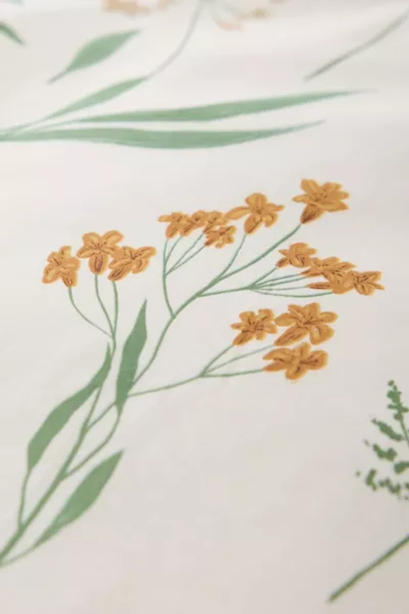 Botanica Patterned Brushed Cotton Duvet Cover Set