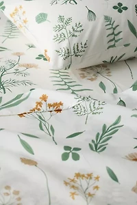 Botanica Patterned Brushed Cotton Sheet Set