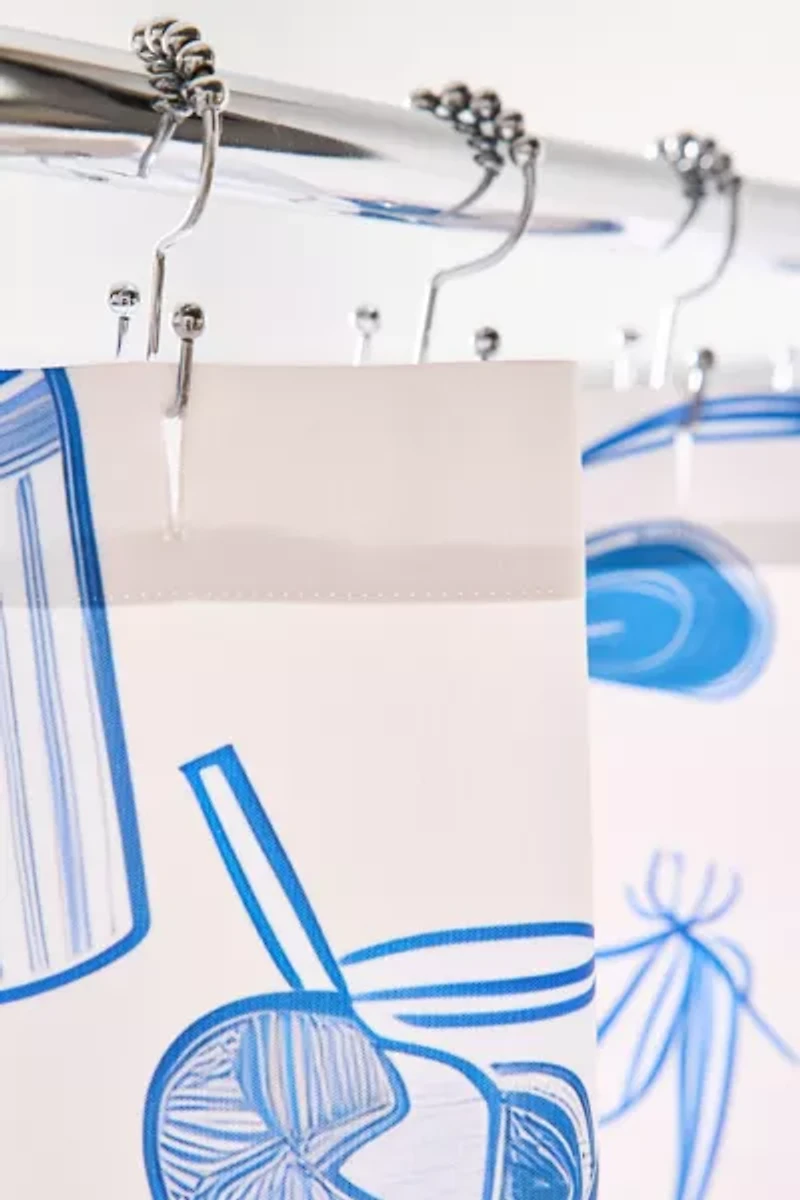 Coastal Cowgirl Patterned Shower Curtain