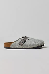 Birkenstock Men's Boston Natural Leather-Felt Clog