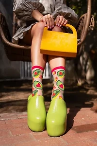 Sock Candy Avocado Lover Sheer Sock