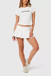 Abrand x Rip Curl 99 Pleated Denim Skirt