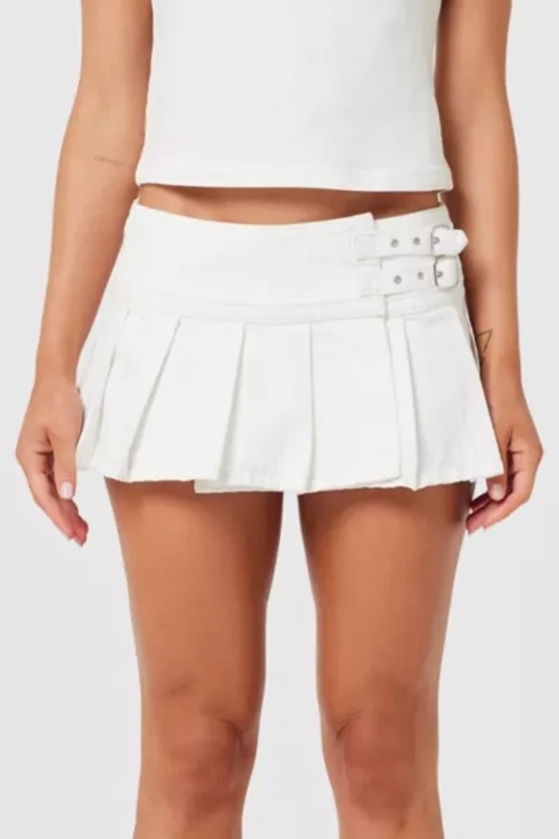 Abrand x Rip Curl 99 Pleated Denim Skirt