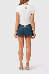 Abrand x Rip Curl 99 Pleated Denim Skirt