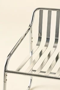 Boden Slatted Chrome Dining Chair - Set Of 2