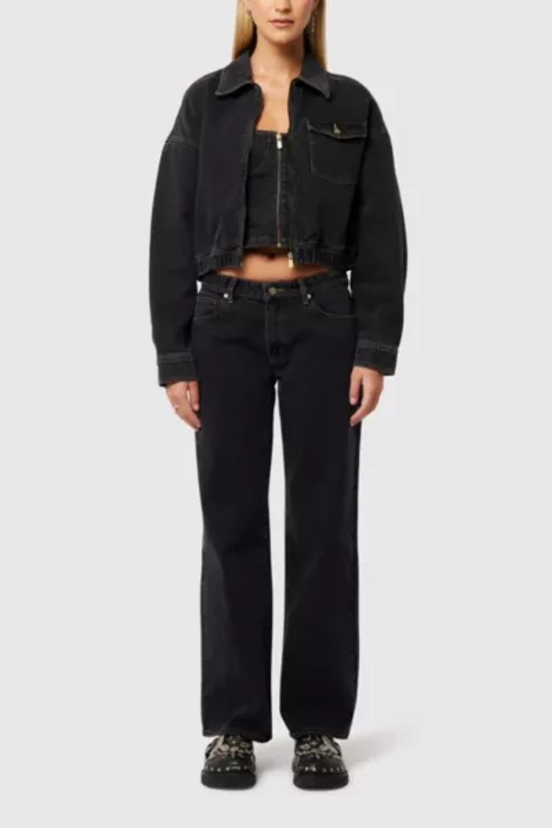 Abrand Denim Bomber Jacket