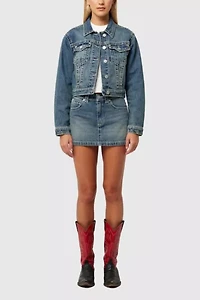 Abrand Crop Denim Jacket