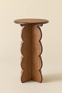Amelie Scalloped Side Table