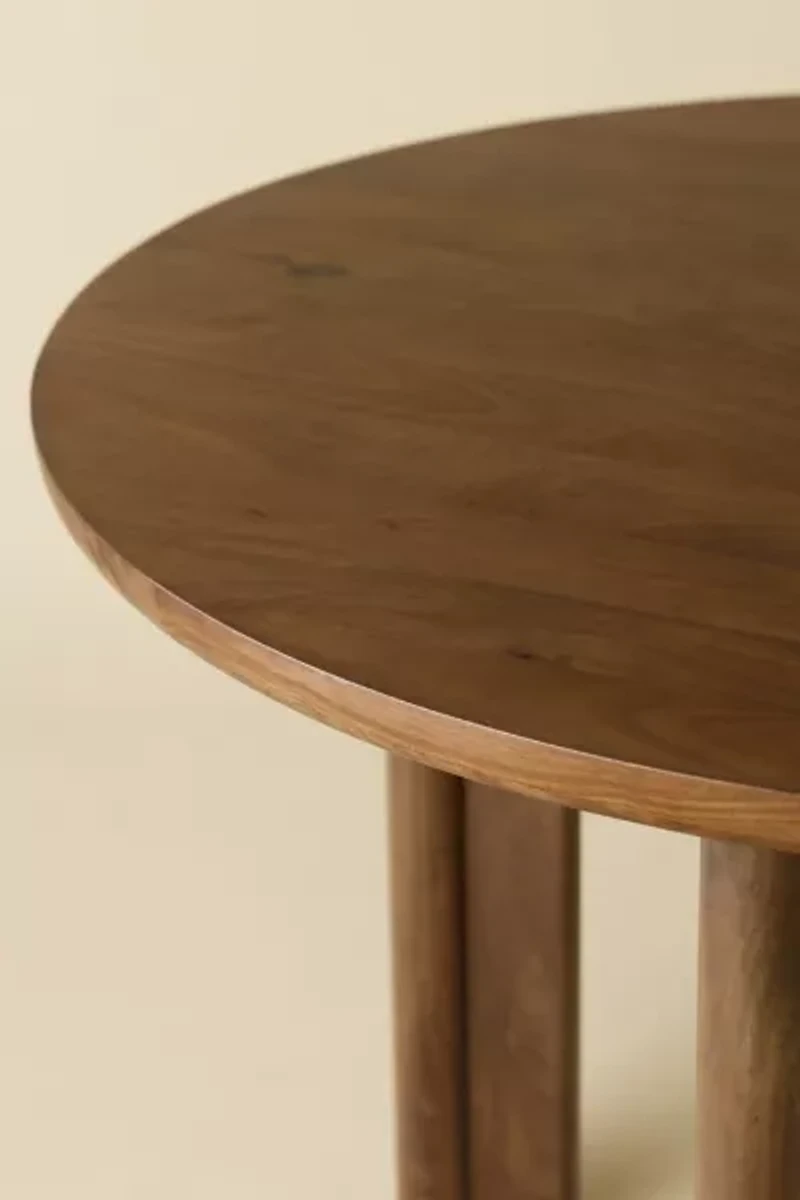 Carrie Round Mango Wood Dining Table