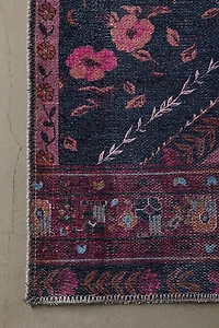Ruby Floral Washable Digital Printed Rug