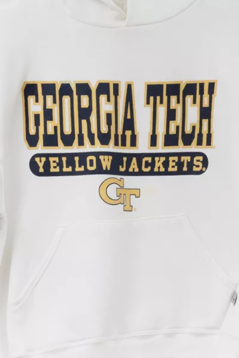 Vintage Y2K Distressed Georgia Tech Russell Athletic Hoodie Sweatshirt