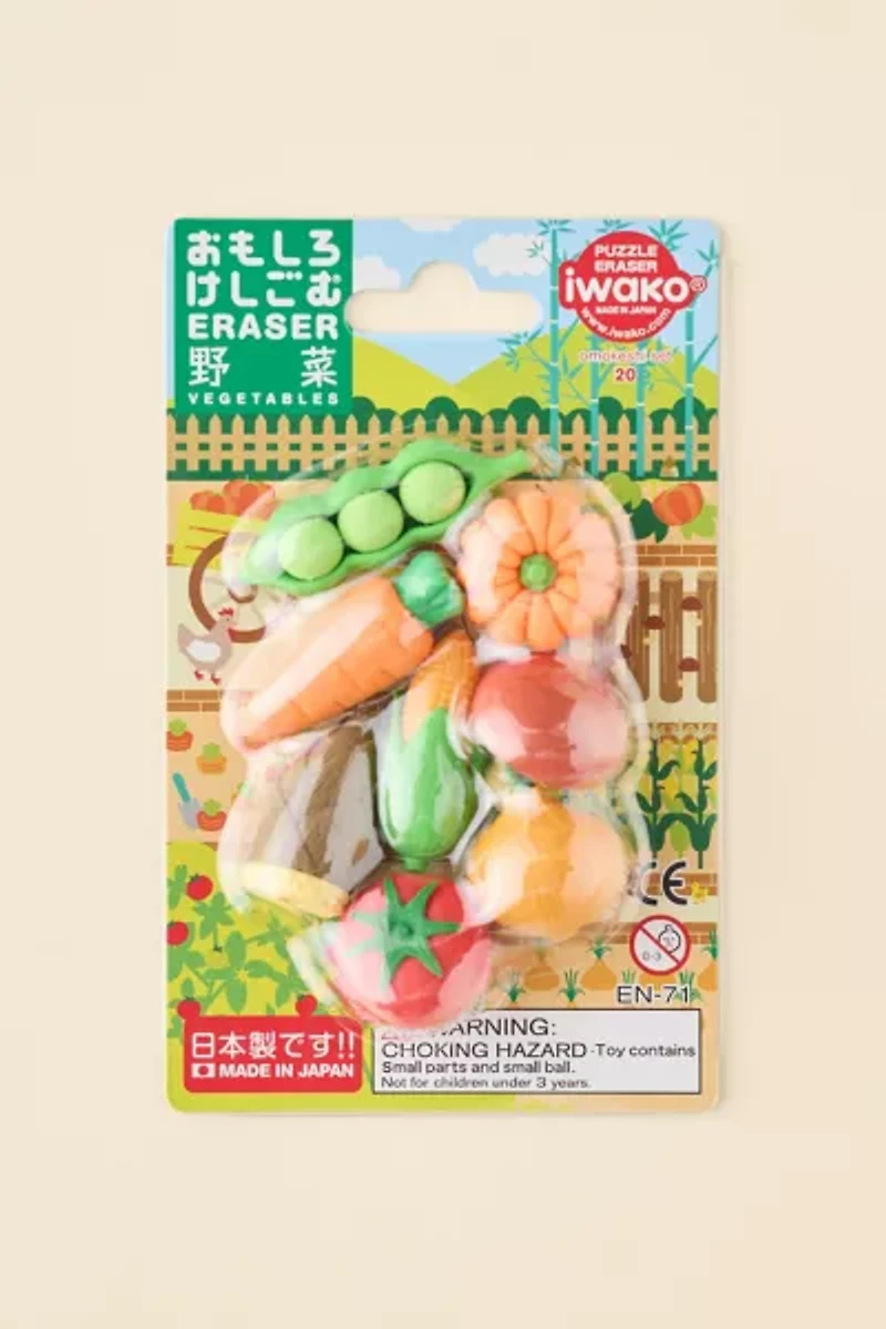Iwako Vegetable Eraser Set