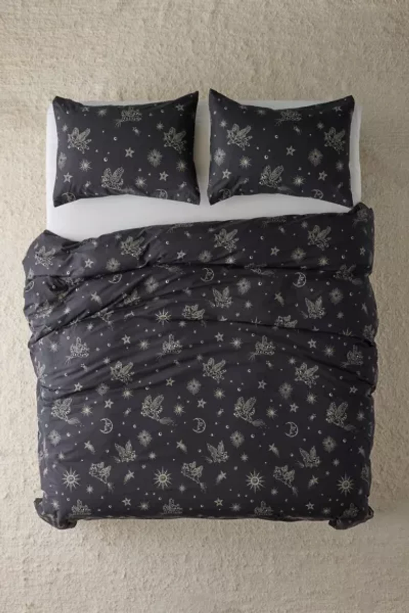 Cosmic Kitties Patterned Duvet Cover Set
