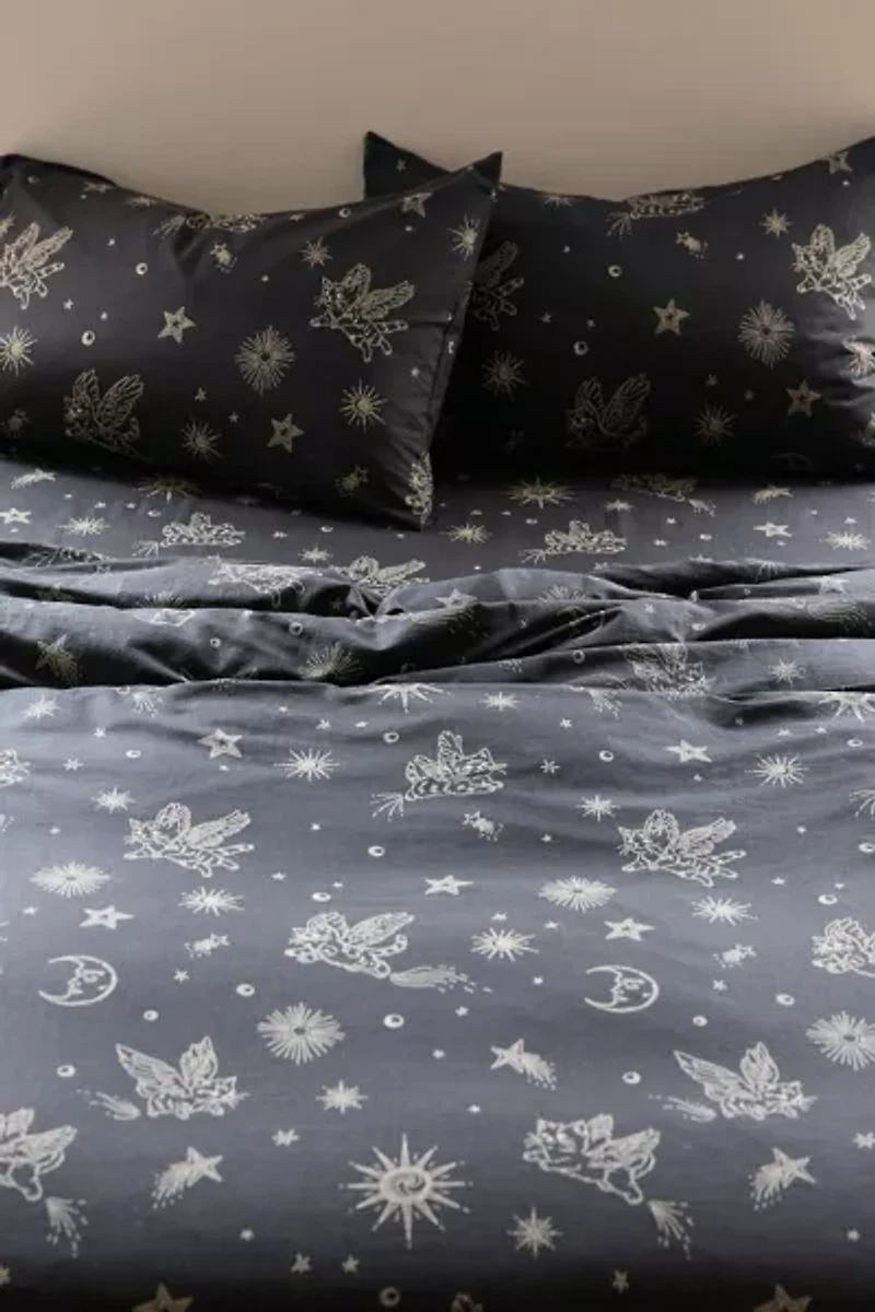 Cosmic Kitties Patterned Duvet Cover Set