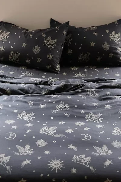 Cosmic Kitties Patterned Duvet Cover Set