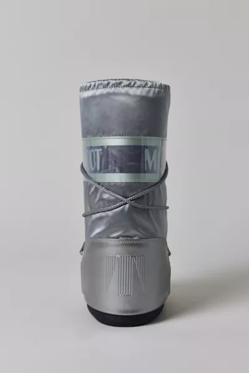 Moon Boot Women's Icon Glance Silver Satin