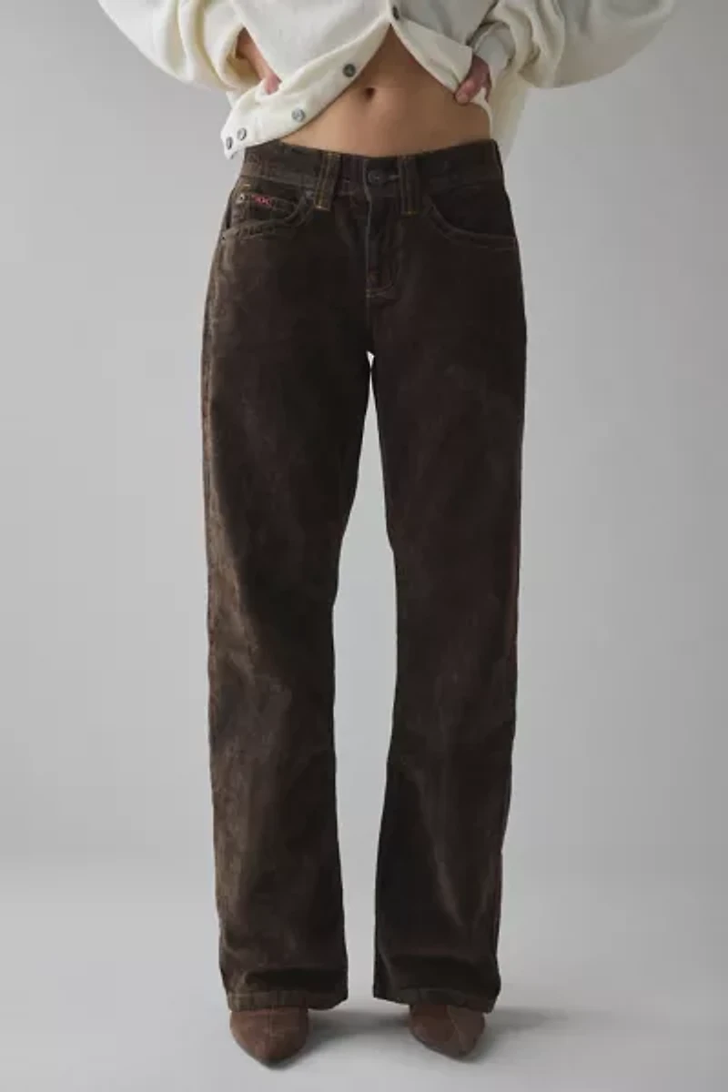 BDG Kayla Flocked Low-Rise Jean