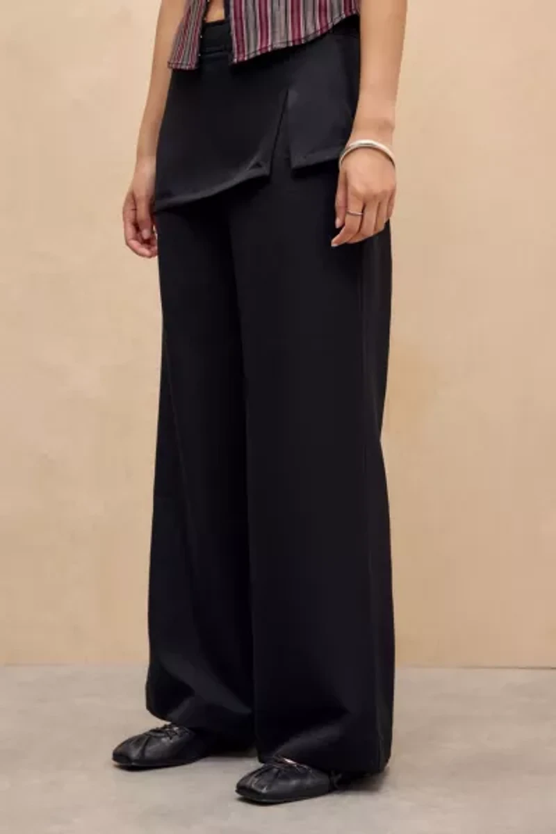 UO La Lune Hybrid Mini Skirt Layered Pant