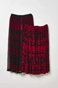 ReMADE By UO Overdyed Gauze Maxi Skirt