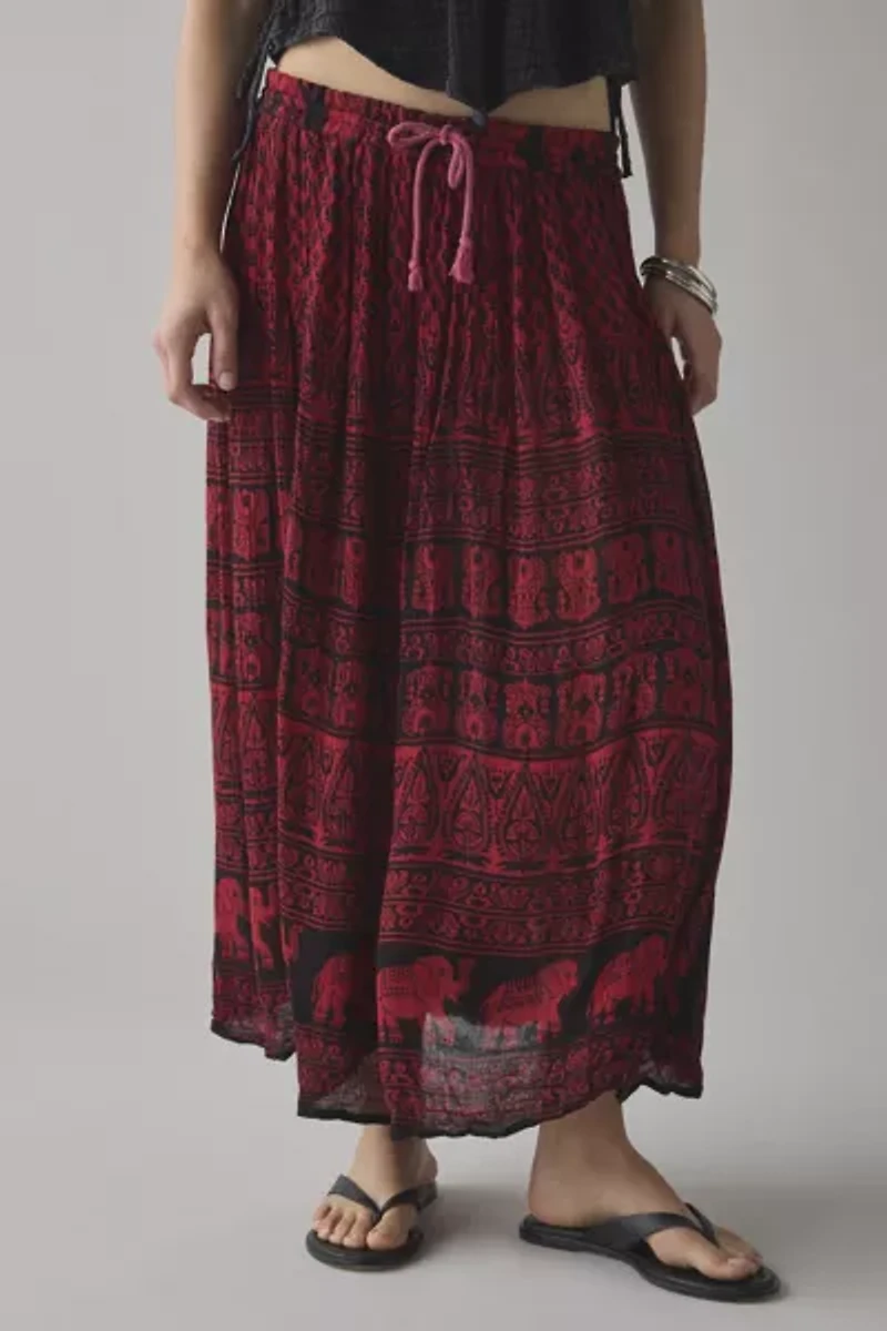 ReMADE By UO Overdyed Gauze Maxi Skirt
