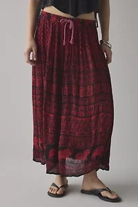 ReMADE By UO Overdyed Gauze Maxi Skirt