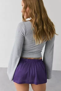 ReMADE By UO Football Jersey Low-Rise Micro Mini Skirt