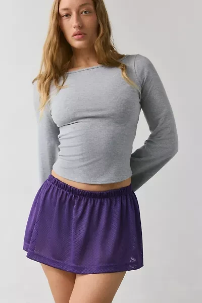 ReMADE By UO Football Jersey Low-Rise Micro Mini Skirt