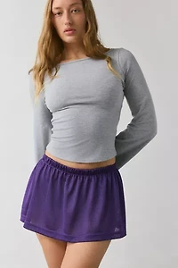 ReMADE By UO Football Jersey Low-Rise Micro Mini Skirt