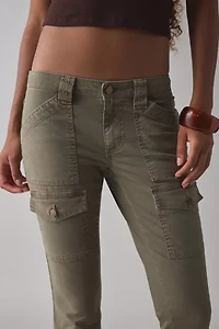 BDG Brigid Canvas Ultra Low-Rise Bootcut Utility Pant
