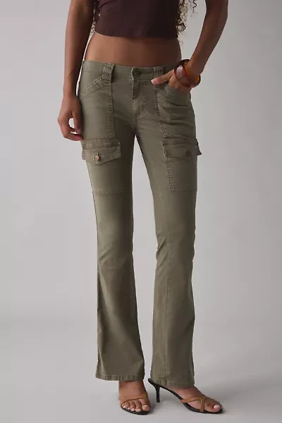 BDG Brigid Canvas Ultra Low-Rise Bootcut Utility Pant