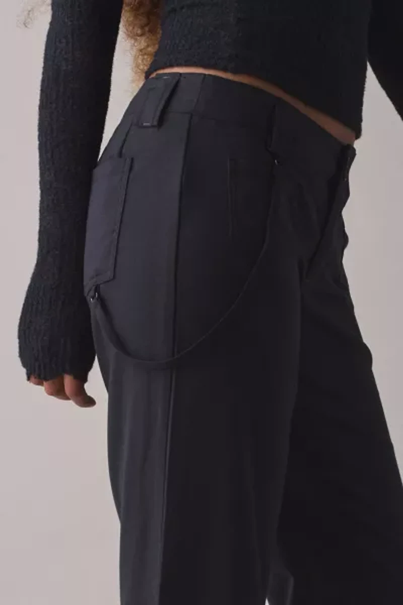 UO Feeling It Twill Low-Rise Wide Leg Trouser