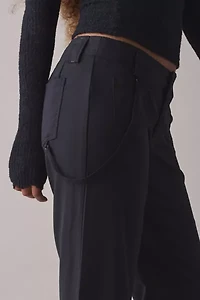 UO Feeling It Twill Low-Rise Wide Leg Trouser