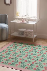Brighton Floral Printed Woven Rug