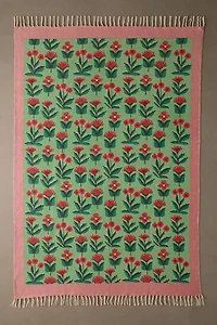 Brighton Floral Printed Woven Rug
