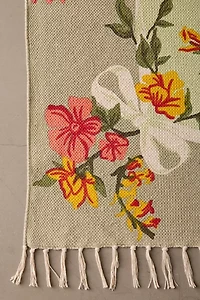 Blooming Bow Printed Woven Rug