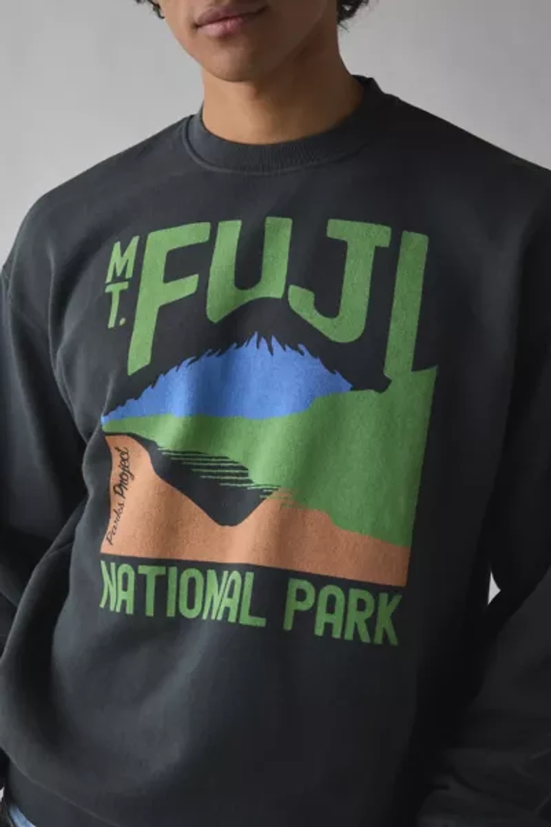 Parks Project Mt. Fuji National Park Graphic Crew Neck Sweatshirt