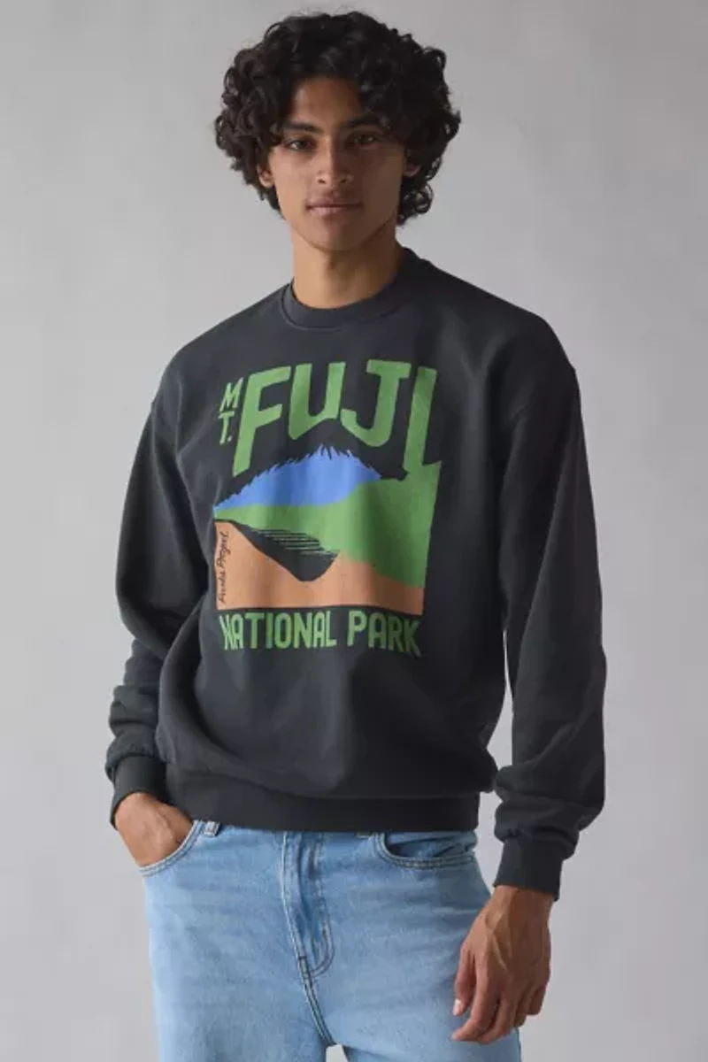 Parks Project Mt. Fuji National Park Graphic Crew Neck Sweatshirt