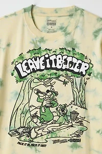 Parks Project X Yogi Bear Leave It Better Graphic Tie-Dye Tee